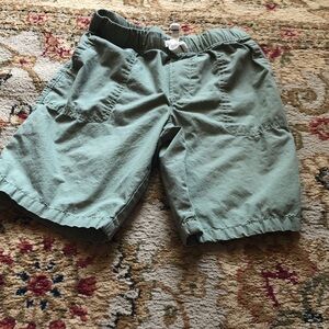 Carter's Sage Green Pull-On Shorts with Drawstring
